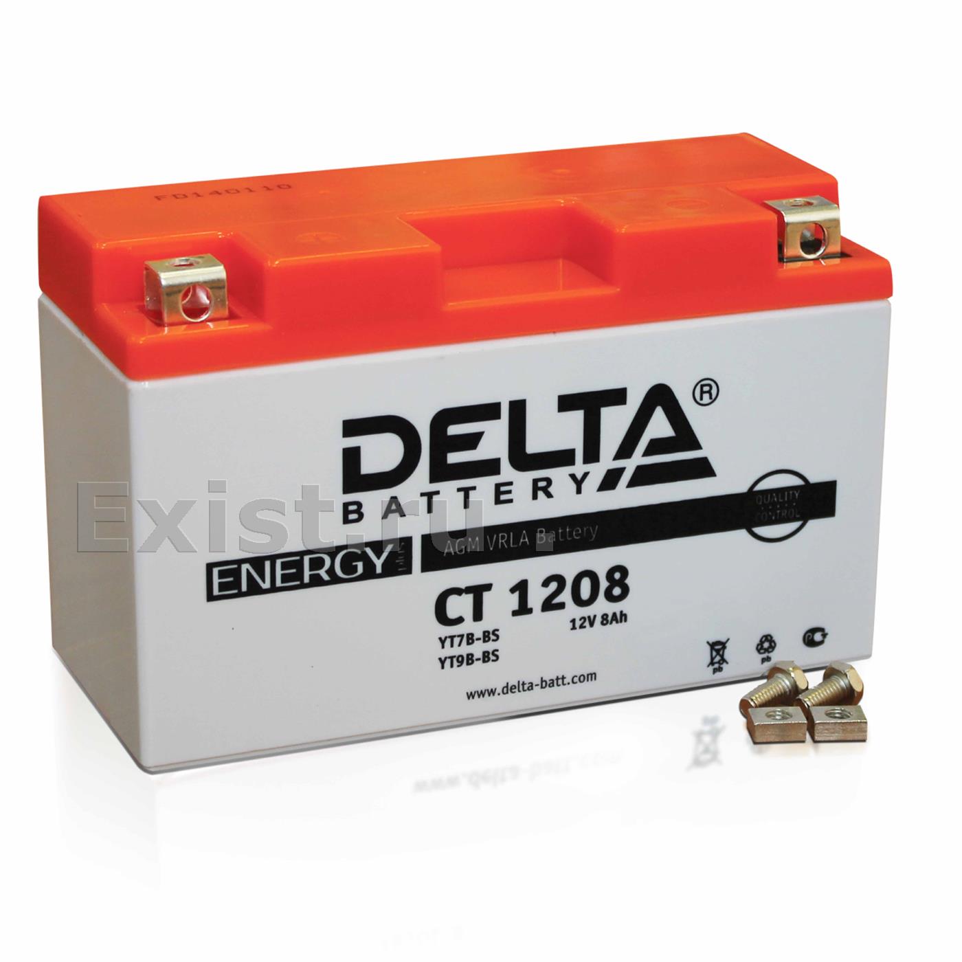 Аккумулятор Delta Battery прямая полярность 8 Ач